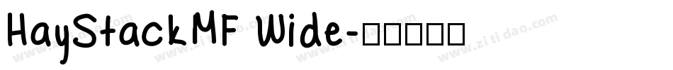 HayStackMF Wide字体转换